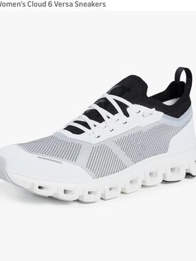 On Cloud 6 Versa Women's Athletic Sneakers - White/Black